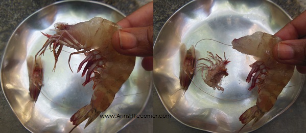 How to peel prawns