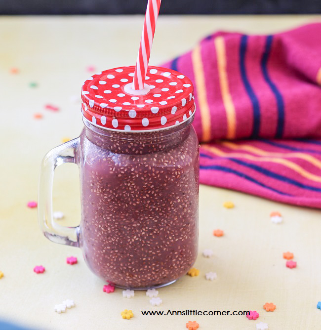 Pomegranate Chia Seed Drink