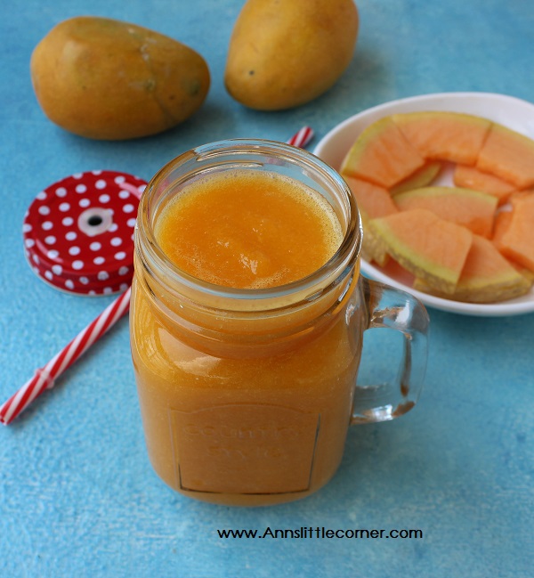Cantaloupe Mango Smoothie / Musk Melon Mango Smoothie