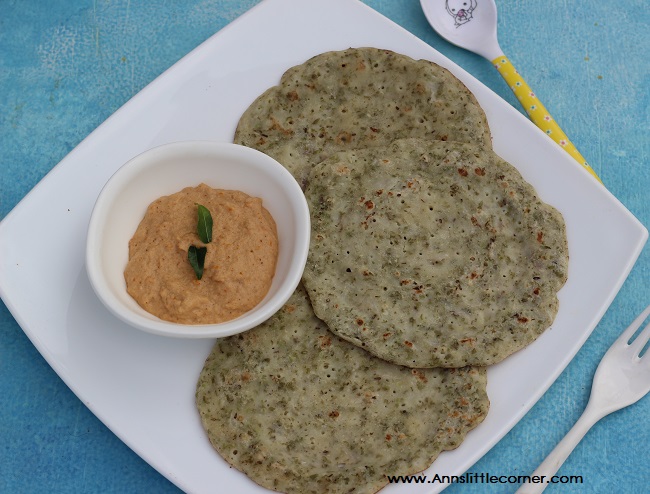green gram sprouts dosa