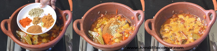 Karuvadu Palakottai Kuzhambu / Dry Fish JackFruit Seed Curry