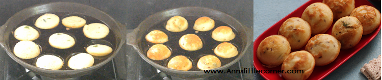 Mini Egg Pancakes / Muttai Paniyaram