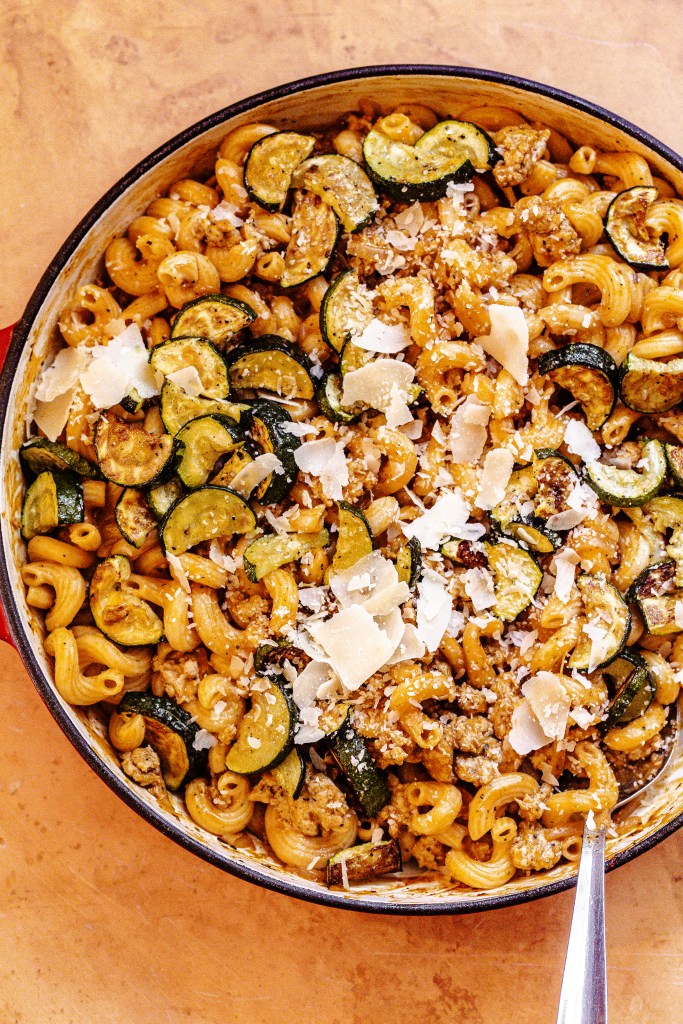 Creamy Italian Sausage Pasta with Zucchini 