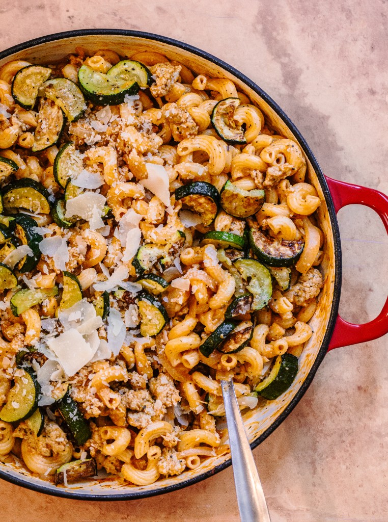 Creamy Italian Sausage Pasta with Zucchini 
