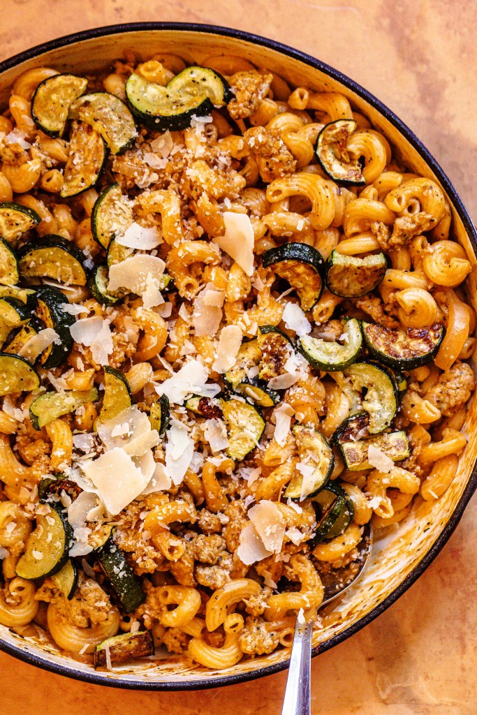 Creamy Italian Sausage Pasta with Zucchini 