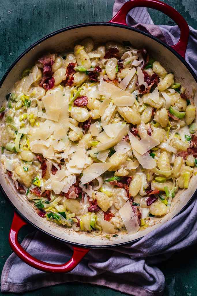 Creamy Leek and Bacon Gnocchi