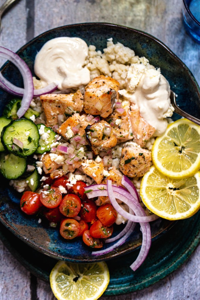 Greek Salmon Bowls