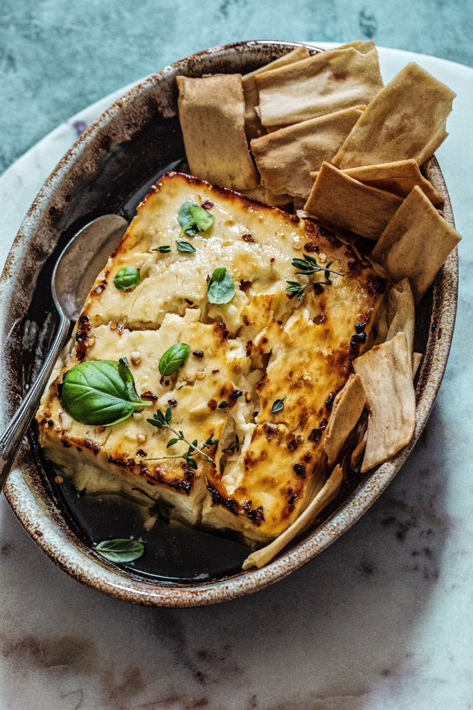 Hot Honey Roasted Feta
