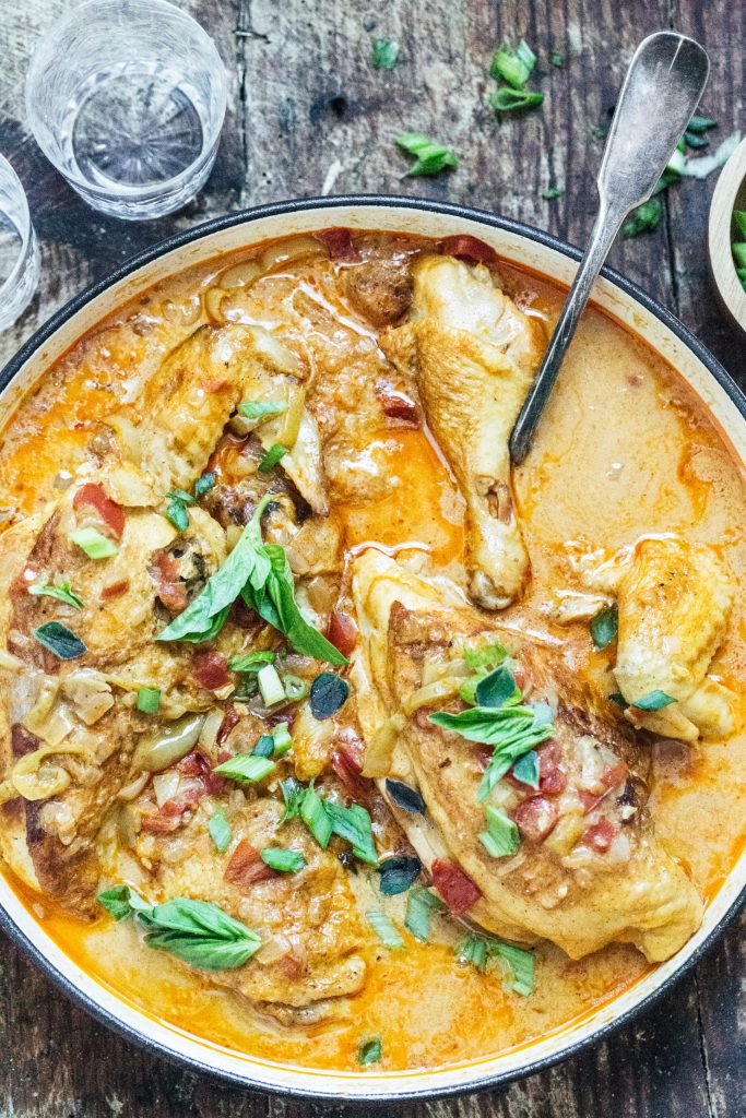 Lighter Authentic Hungarian Chicken Paprikash