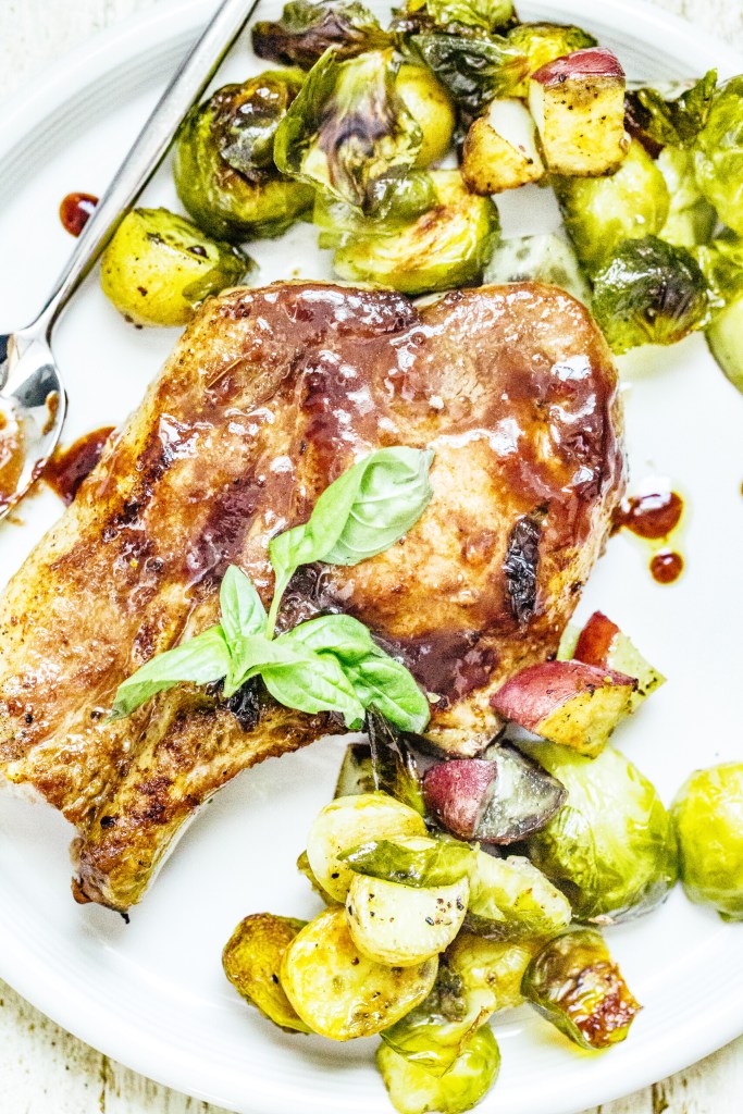 Raspberry Balsamic Pork Chops