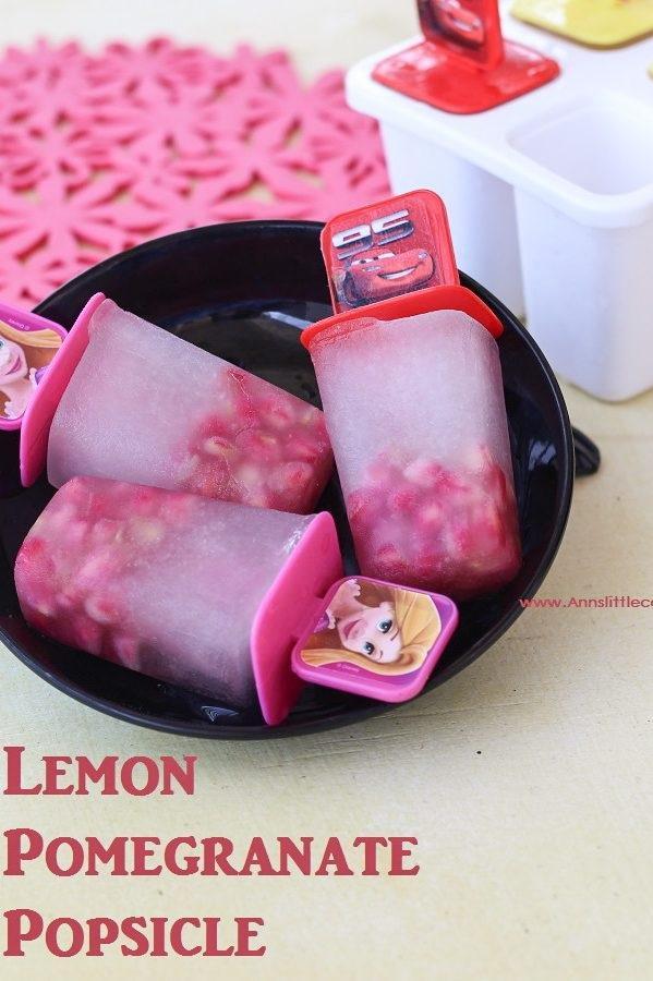 Lemon Pomegranate popsicle main