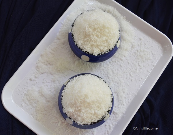 Homemade desiccated coconut