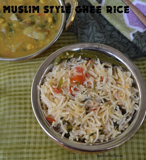 Muslim Style Ghee Rice