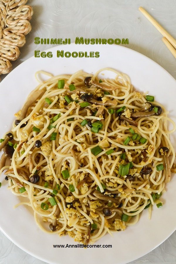 Shimeji Mushroom Egg noodles