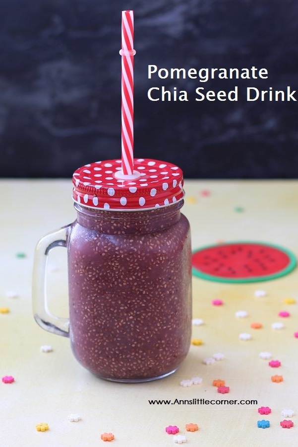 Pomegranate Chia Seed Drink