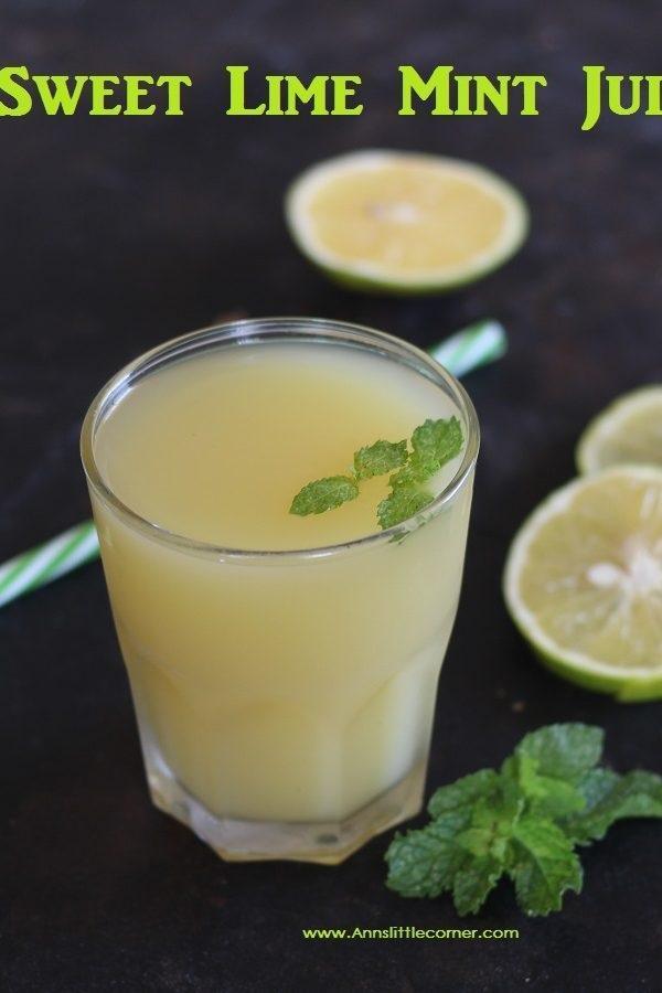 Mosambi Mint Juice / Sweet Lime Mint Juice