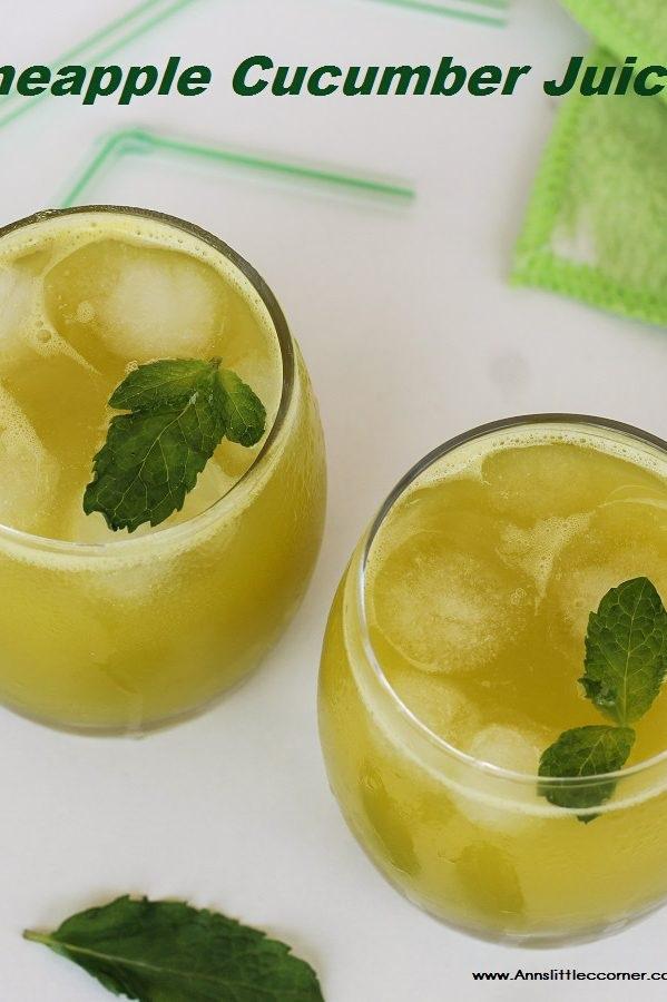 Pineapple cucumber juice main