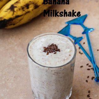 Banana Flax Seed Milkshake