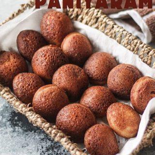 Karupatti Paniyaram / Palm Jaggery Mini Pancakes