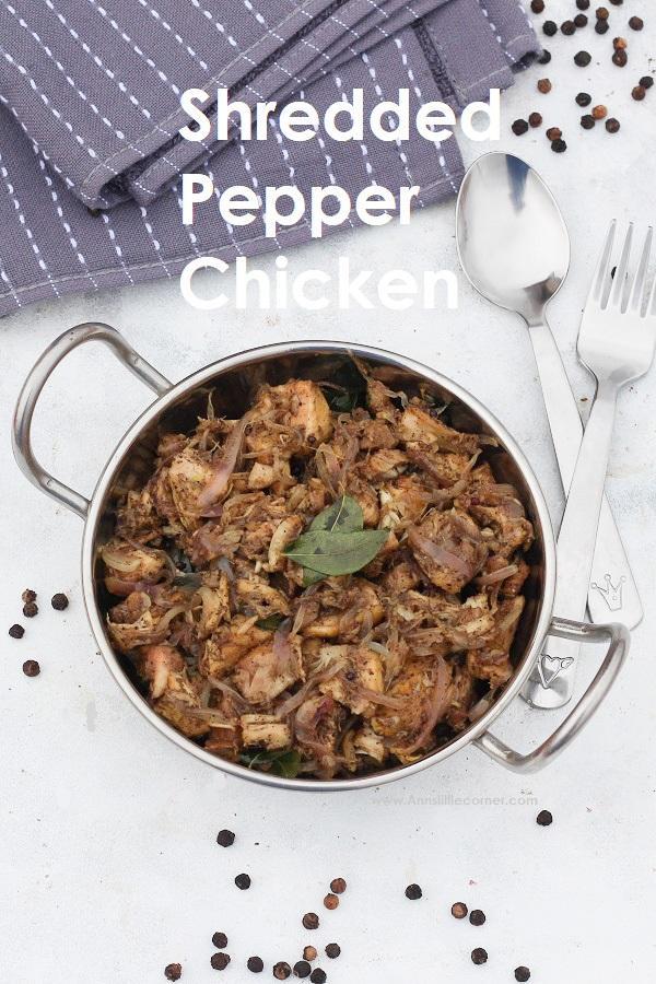 Shredded pepper chicken