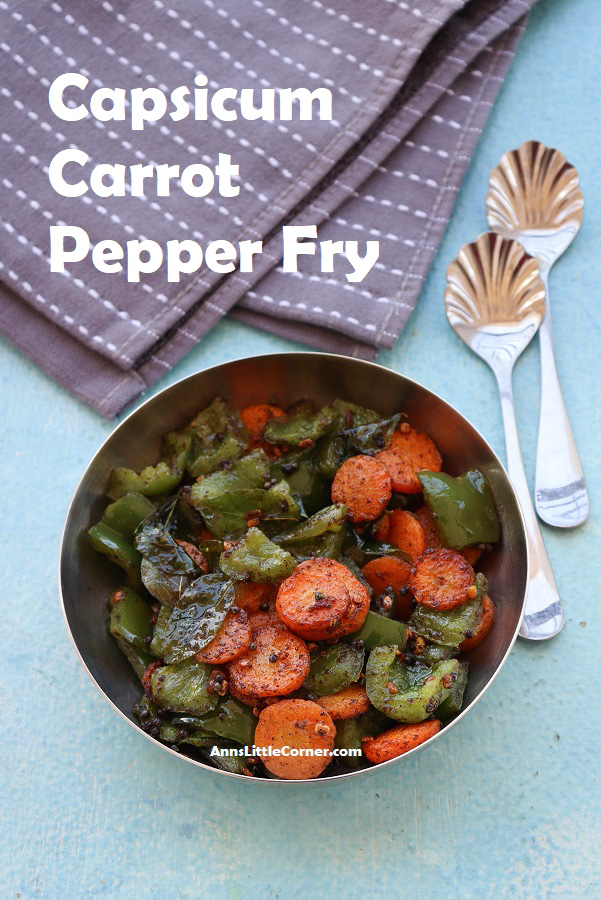 Capsicum Carrot Pepper Fry